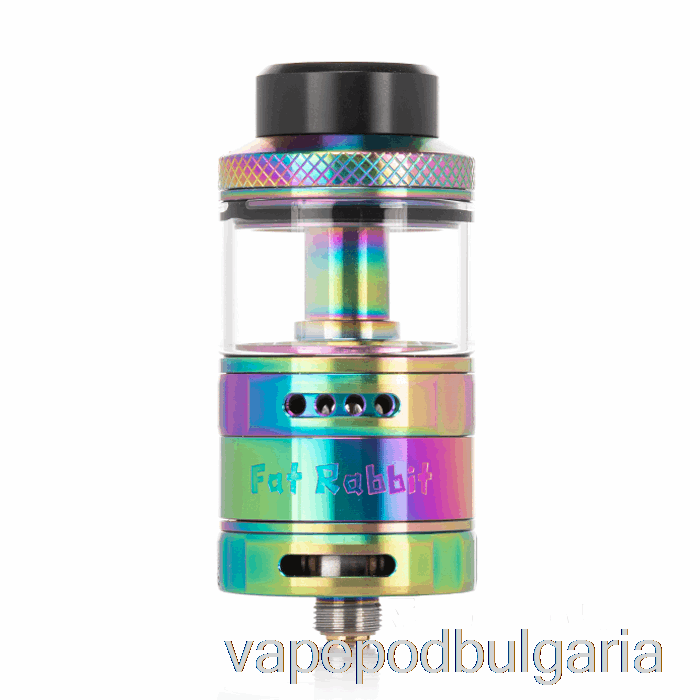 Vape 10000 Дръпки Hellvape Fat Rabbit Solo 25mm Rta Rainbow